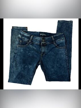 Boom Boom Jeans Dark Wash Skinny Jean in Blue